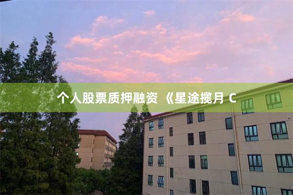 个人股票质押融资 《星途揽月 C